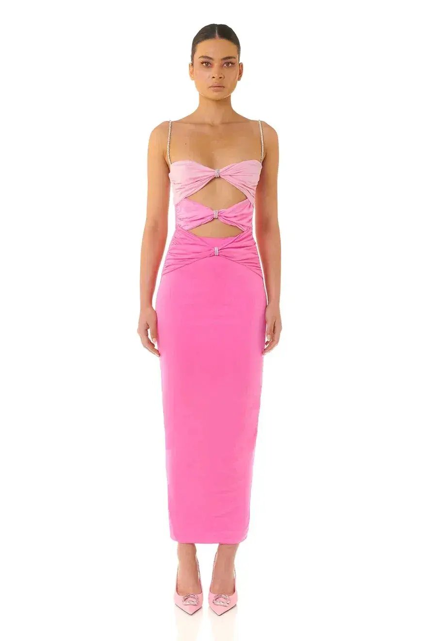 Eliya The Label Zora Dress Pink Size 6 photo 2