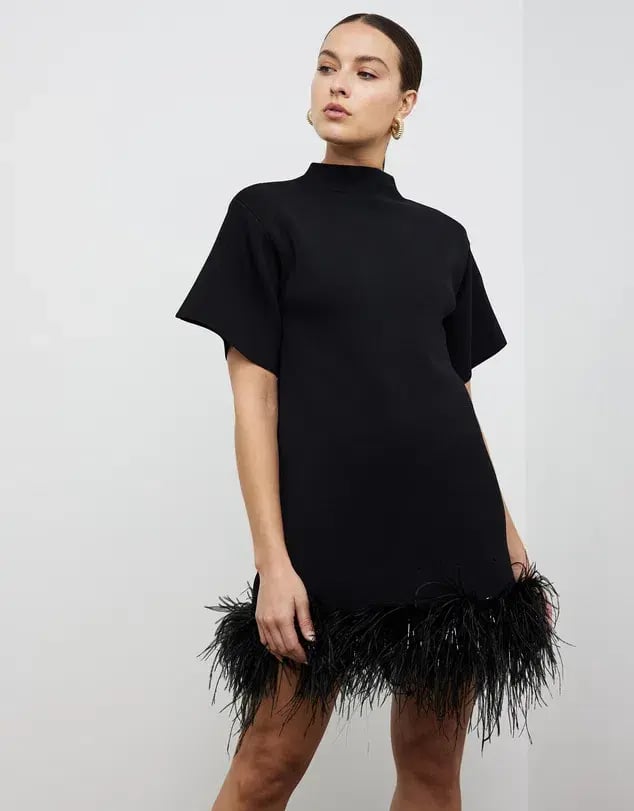 Rachel Gilbert Rita Mini Dress Black Size M / AU 10 photo 3