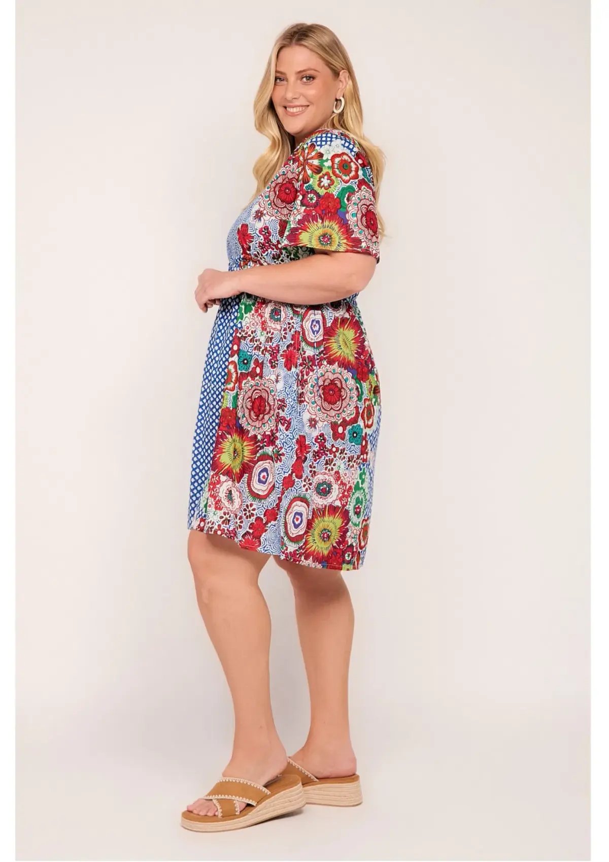 Adrift Iris Short Dress in Saleya Size L / AU 14 photo 4