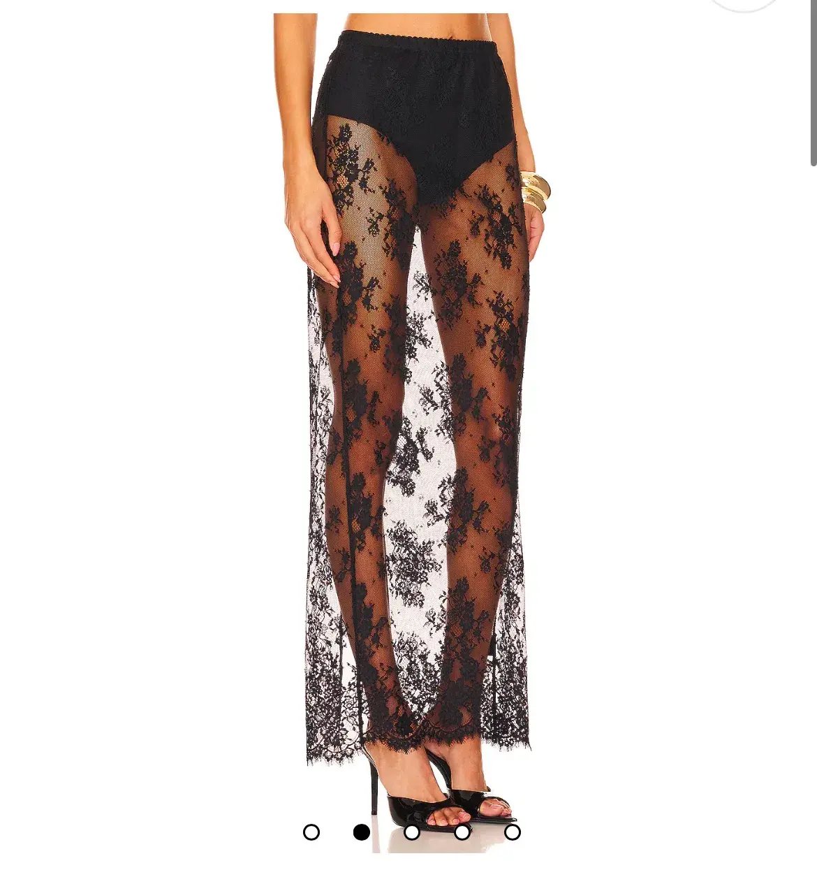 NBD Anjali Maxi Skirt in Black Size 6/XXS photo 4