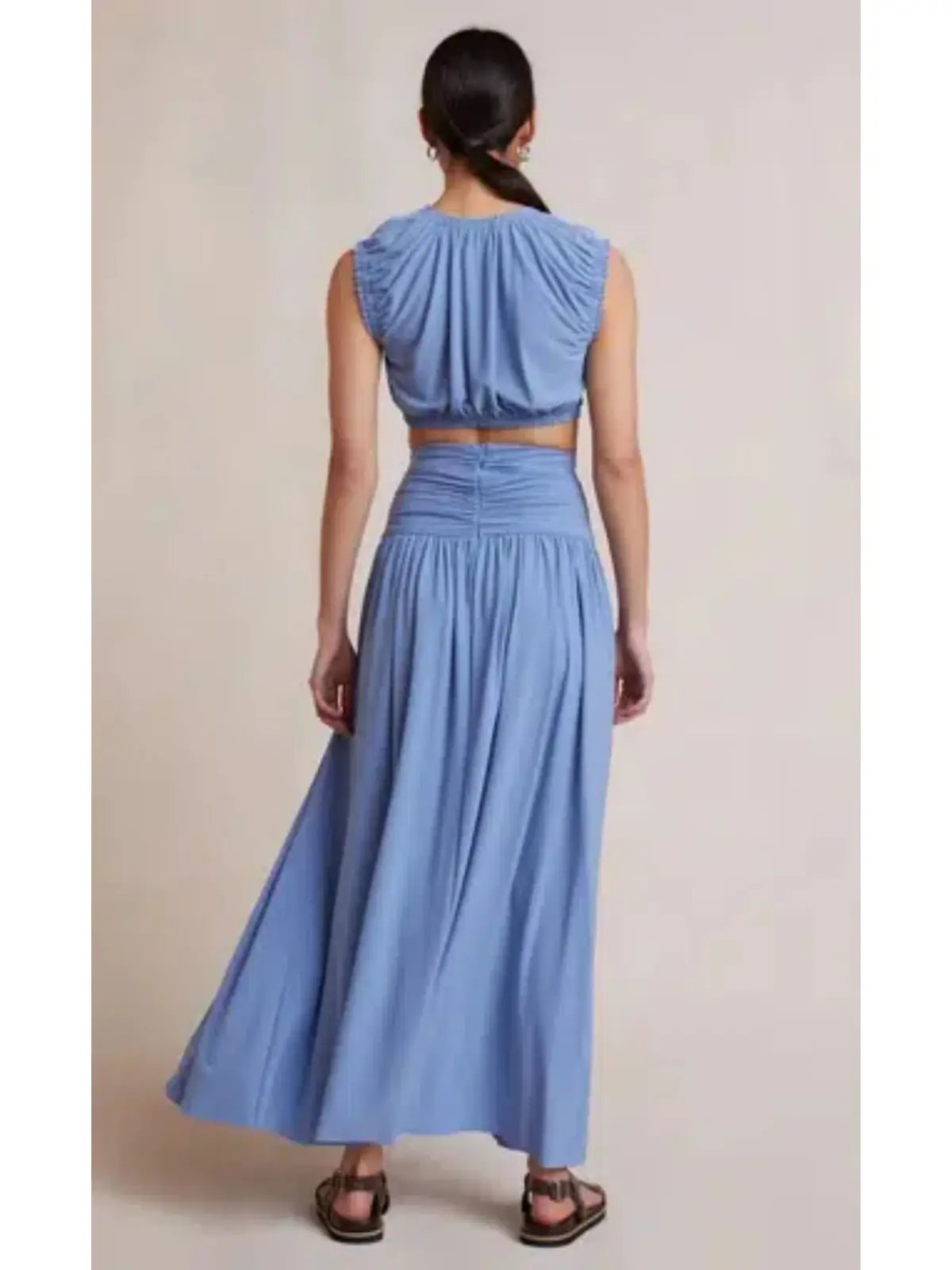 Bec & Bridge Minx Top and Maxi Skirt Set Blue Size AU 6 photo 3