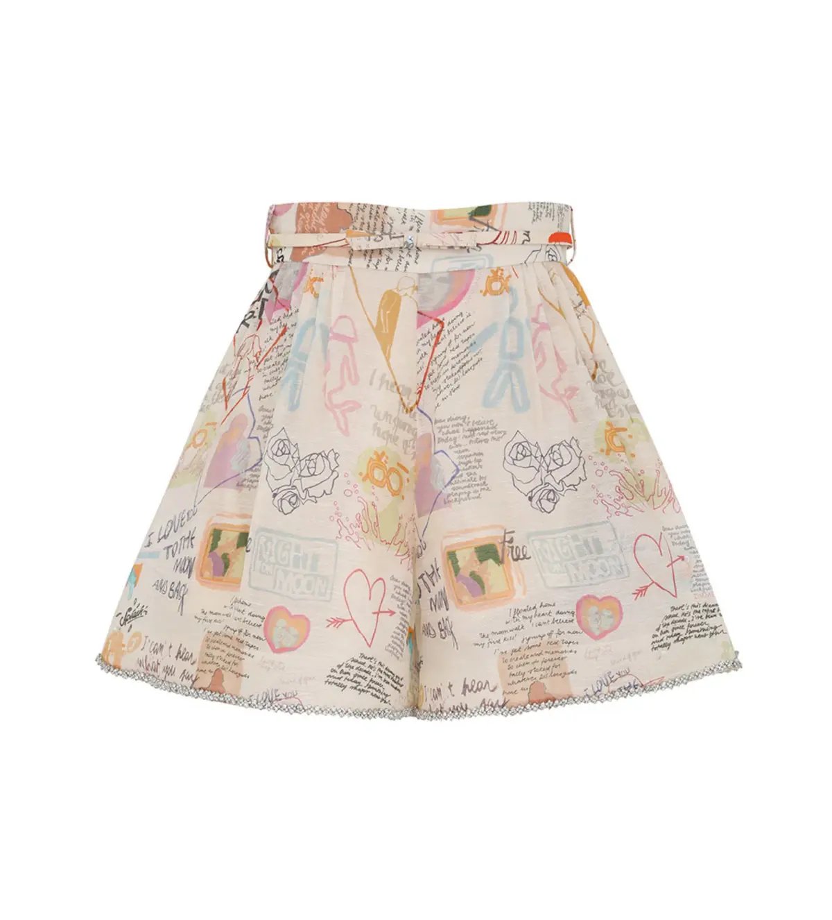 Zimmermann Crush Paneled Bodice and Shorts Set in Dear Diary Print Size 0 / AU 8 photo 5