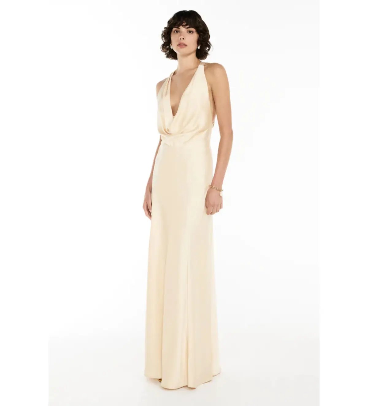Manning Cartell  Charmed Cowl Slip Maxi Dress Champagne Size XXS/AU 4 photo 2