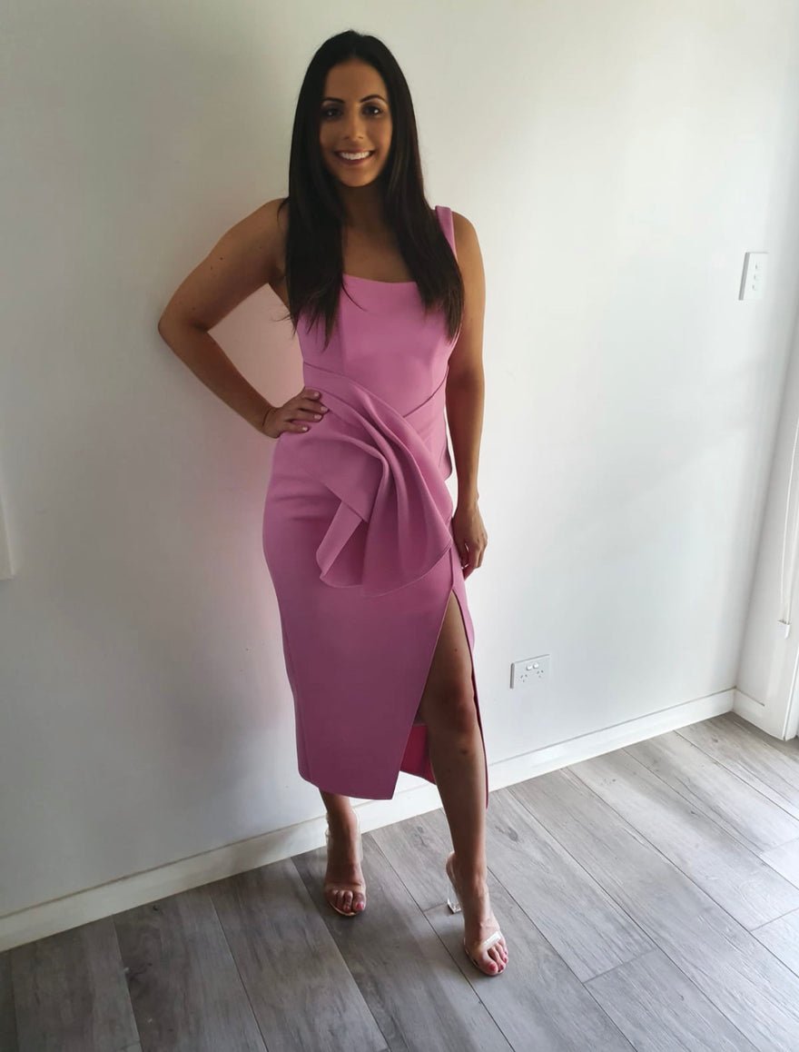 Acler Habana Dress - Pop Pink photo 4