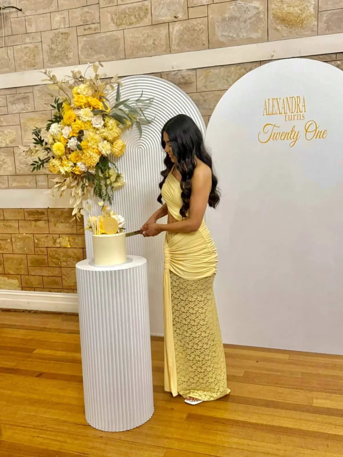 Deconduarte Paridiso Maxi Dress Yellow Size XS/6 photo 11