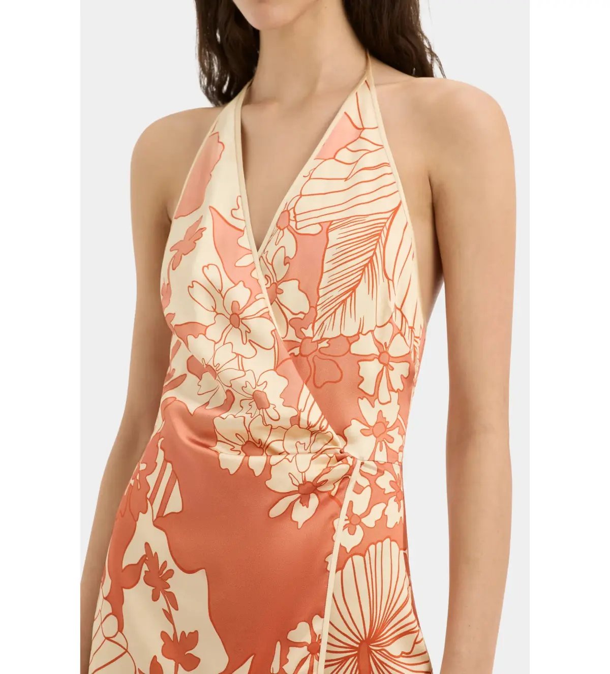 Sir The Label Como Twist Mini Dress in Paradiso Print Size AU 6 photo 3