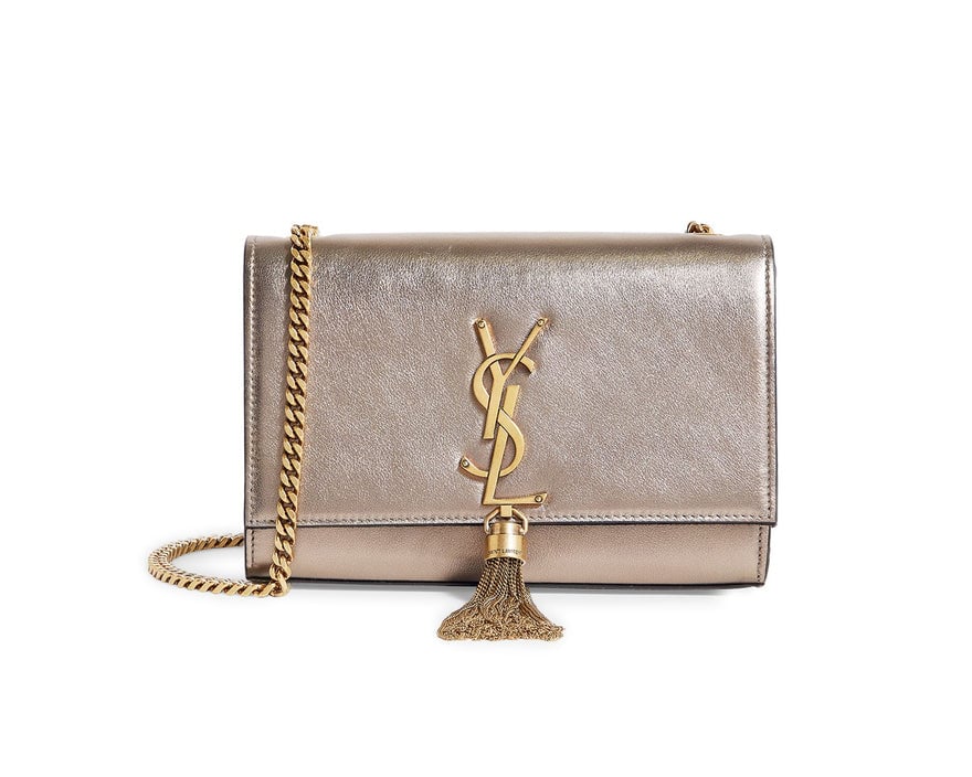 Saint Laurent Metallic Small Kate Tassel Shoulder Bag photo 4