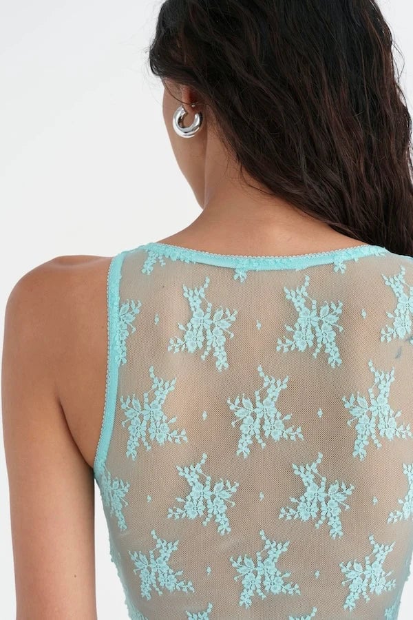 BENNI MARGOT MINI DRESS - AQUAMARINE photo 6