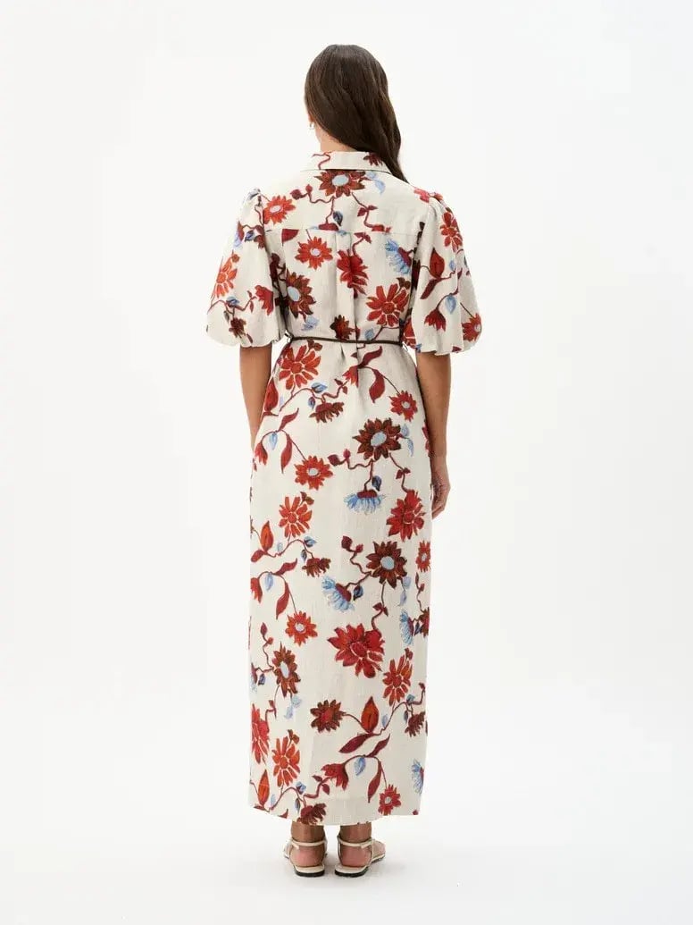 Seed Heritage Shirred Waist Mini Dress Floral Size 4 photo 17