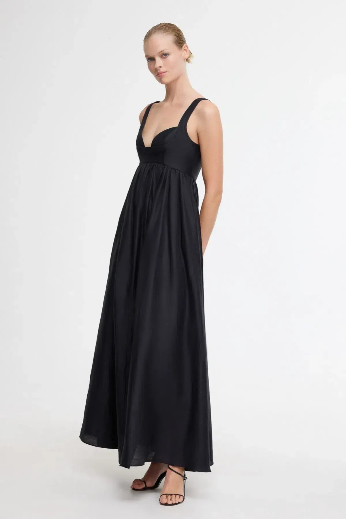 Acler Sandgate Midi Dress Black Size AU 12 photo 2