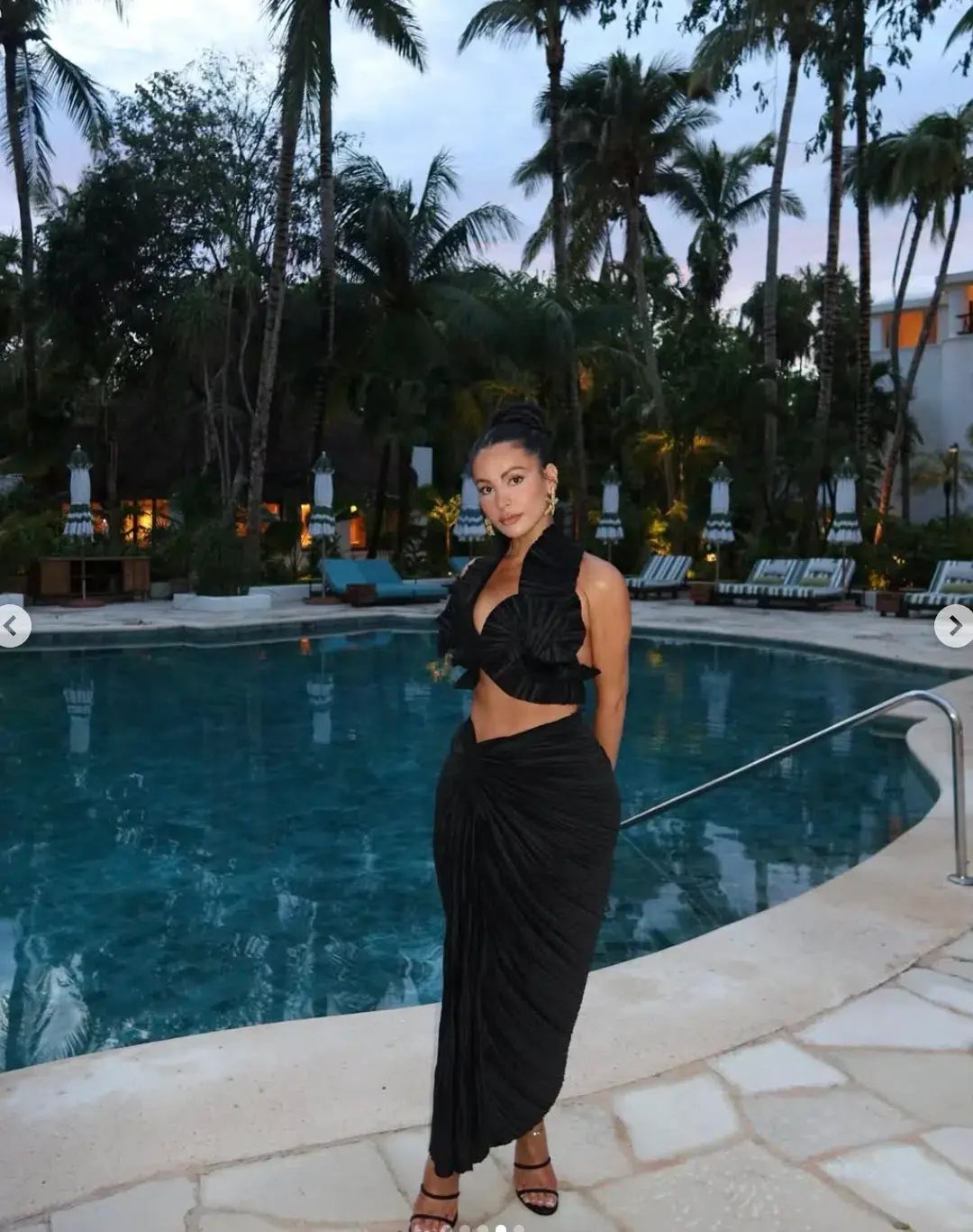 Cult Gaia Adila Top & Sonoma Skirt Set Black Size 8 photo 4