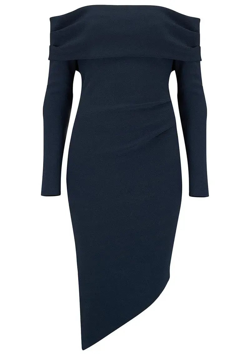Bec & Bridge Florence Off The Shoulder Dress Blue Size 10 photo 4