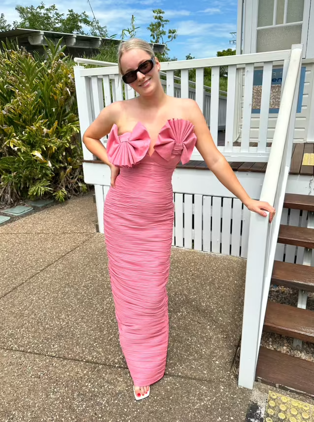 Rachel Gilbert Jensen Gown Pink photo 2