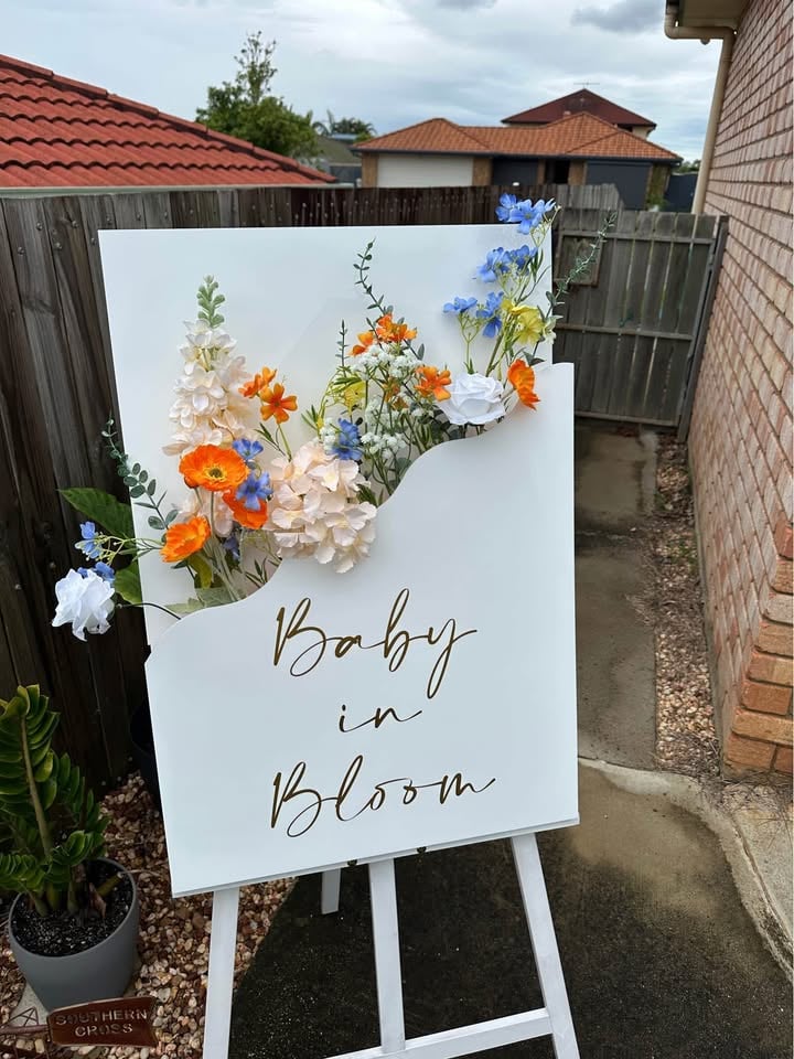 Baby shower sign hire photo 4