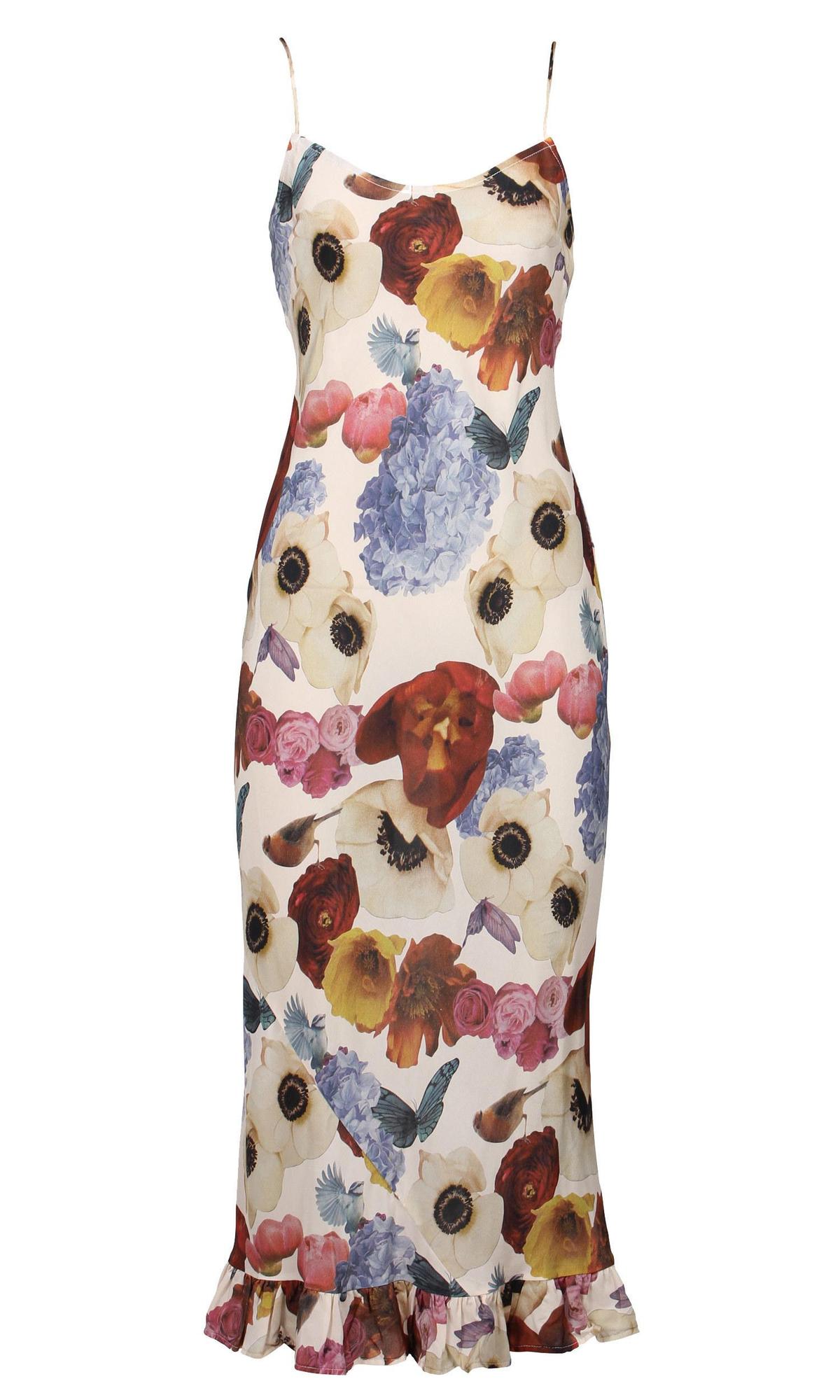 RUBY 10PM Slip MIdi Dress Floral Size 6 photo 2