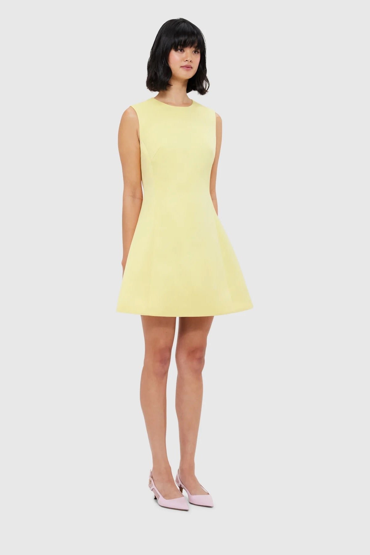 LEO LIN CHLOE SLEEVELESS MINI DRESS - SORBET YELLOW photo 10