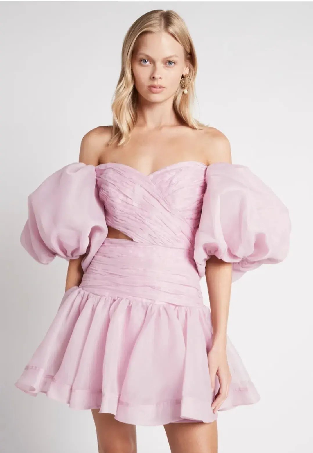 Aje Myriad Cut Out Mini Dress Lilac Purple Size 6 photo 2