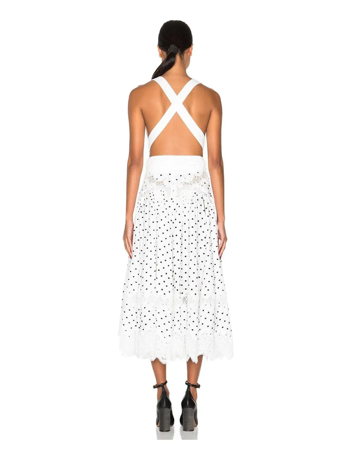 Zimmermann Empire Dot Apron Dress Print Size 2/ Au 12 photo 2