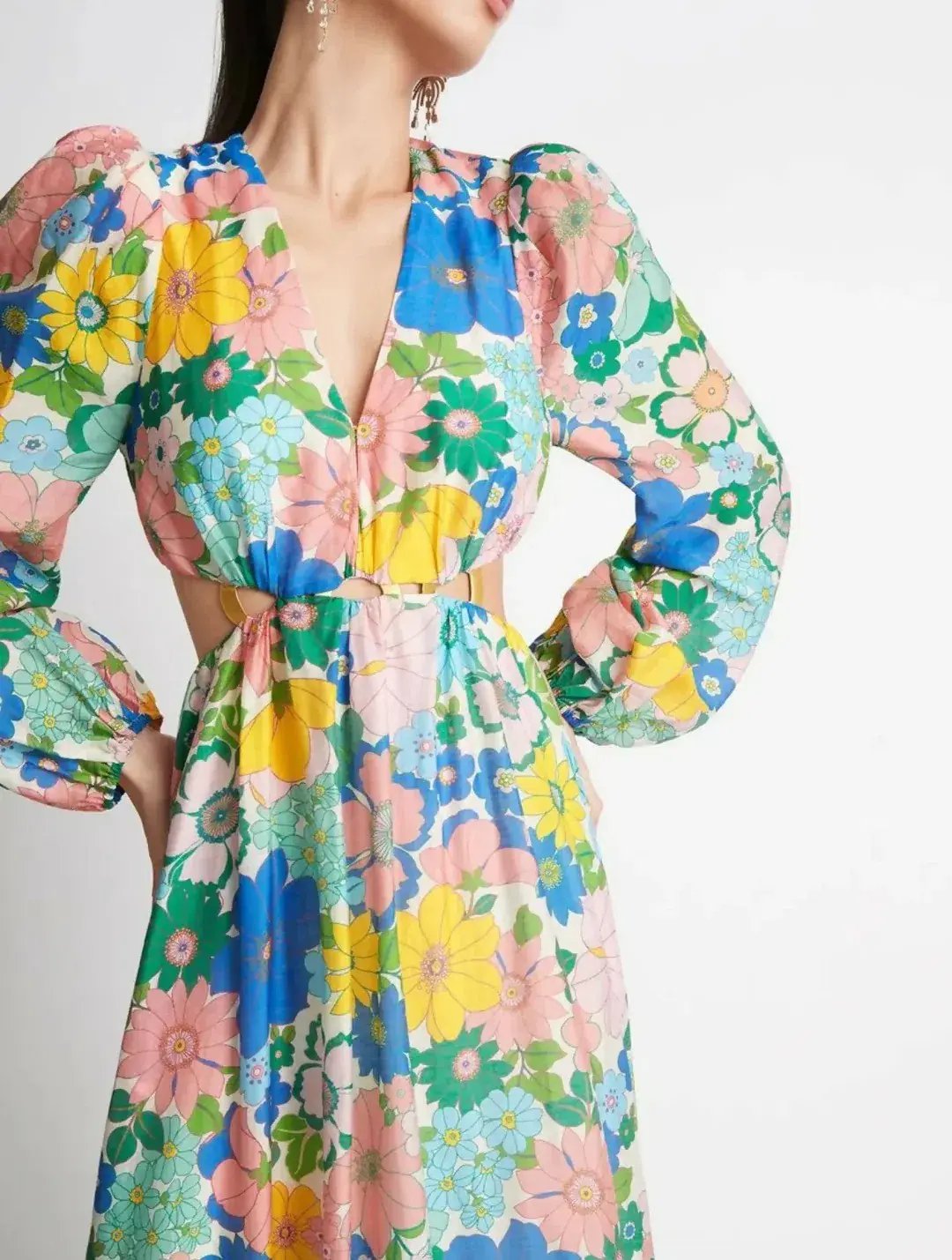 Sheike Free Spirit Maxi Dress Multi Floral Size AU 12 photo 4