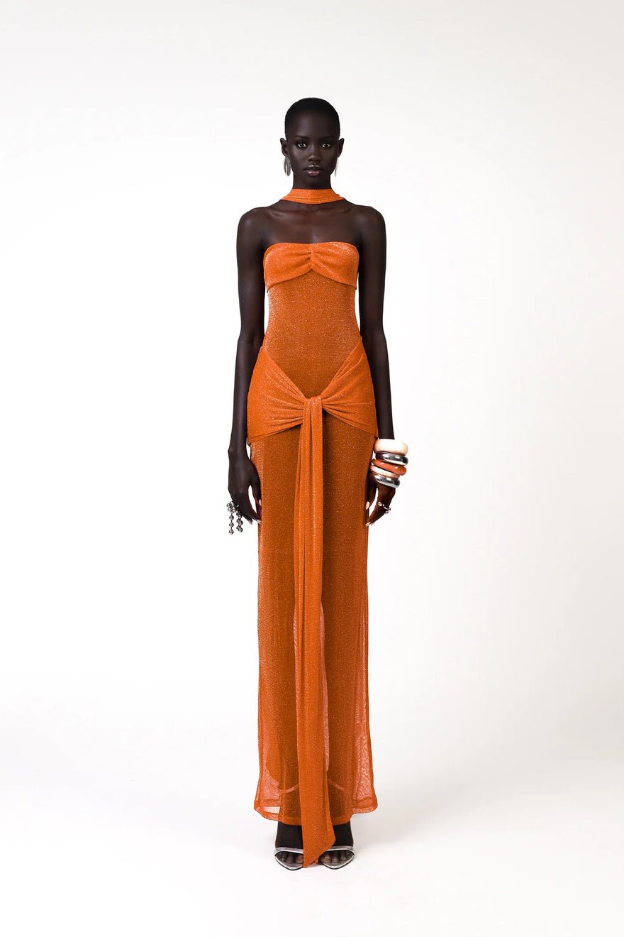 Khanum's Kesca Gown Orange photo 3