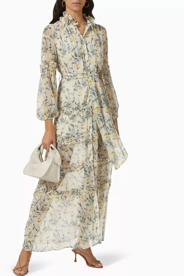 Elliatt Dress Mondrian Waist Tie Maxi Dress Floral Size XL / AU 14 photo 2