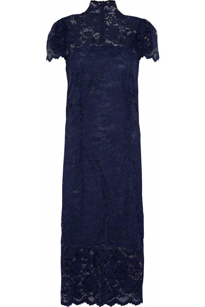 Ganni Flynn Stretch-Lace Turtleneck Dress size 6 photo 5