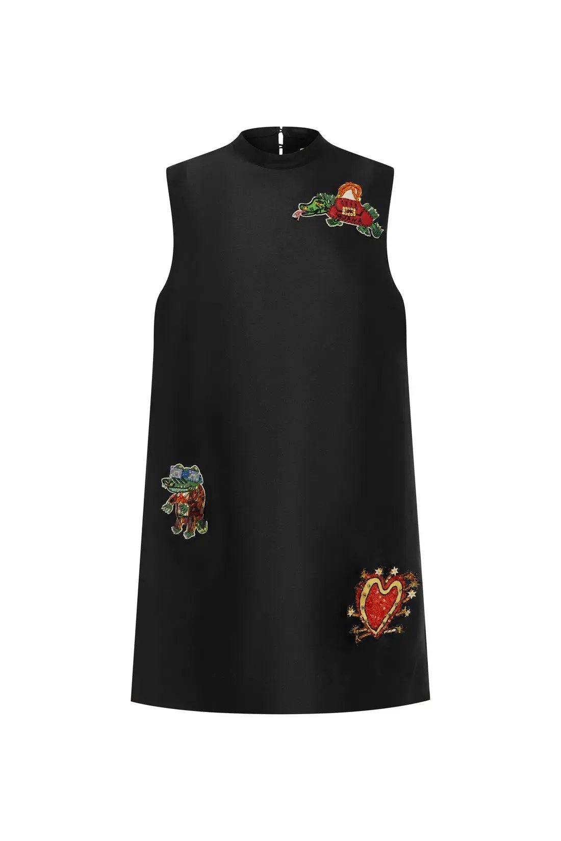 Alemais Ginger Embellished Mini Dress Black Size AU 14 photo 4
