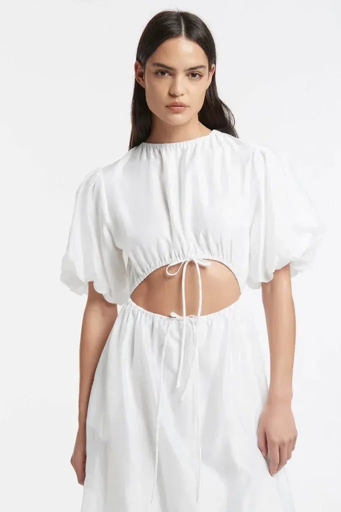 Sir the Label Franc Puff Sleeve Mini Dress in Chalk White Size 1 photo 4
