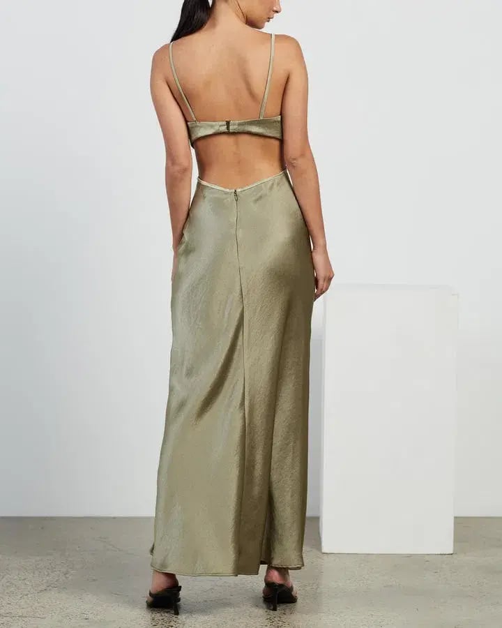 Bec & Bridge Veronique Maxi Dress Green Size 6 photo 3