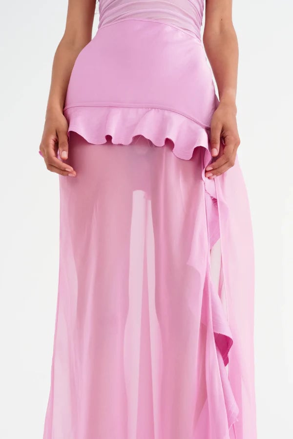 BENNI DELILAH MAXI DRESS - BUBBLEGUM photo 4