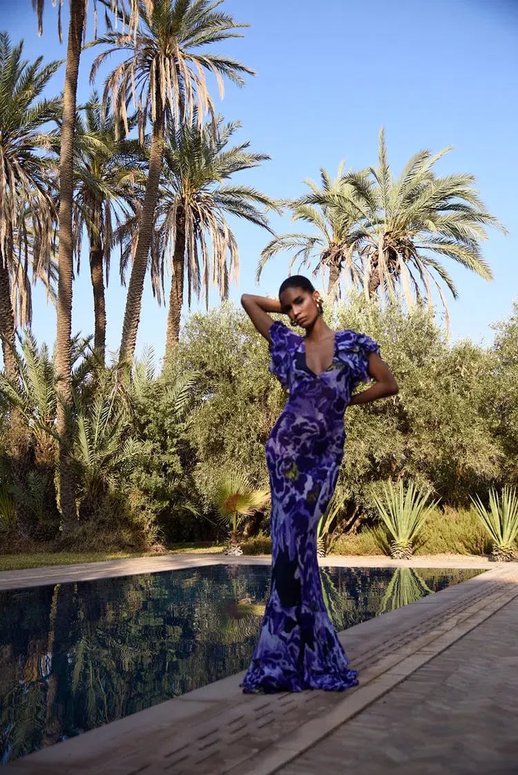 Rat & Boa Lucille Maxi Dress Purple Size S / AU 8 photo 2