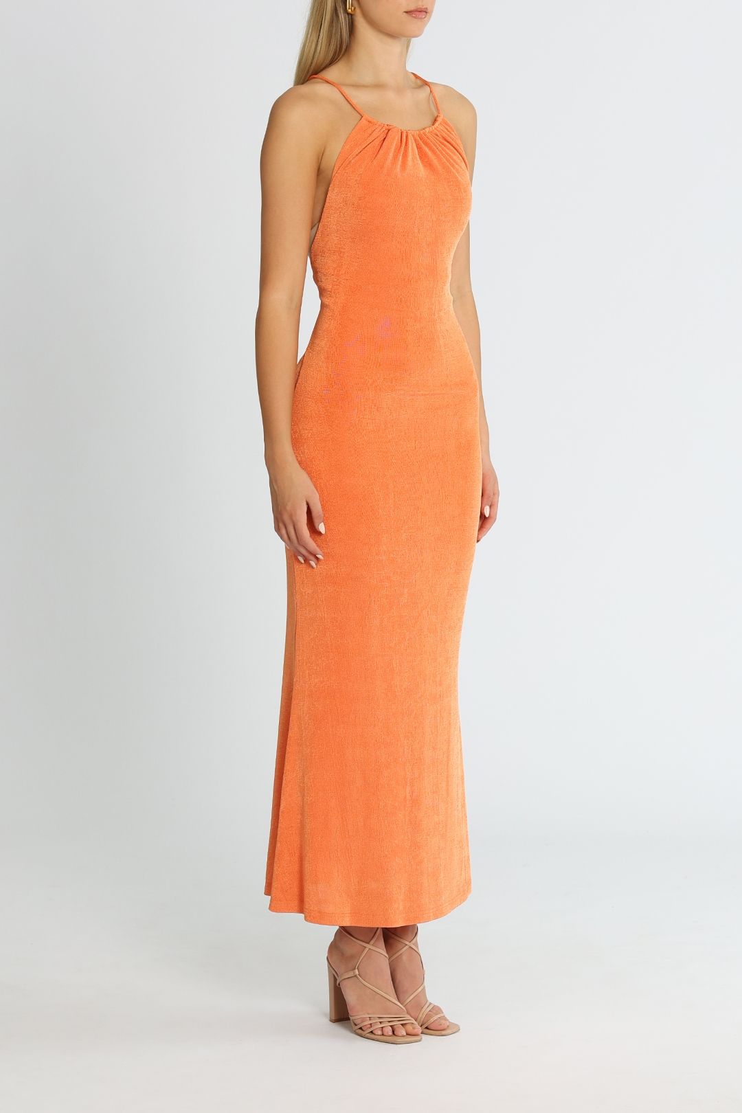 Greta Dress - Coral Gold photo 2