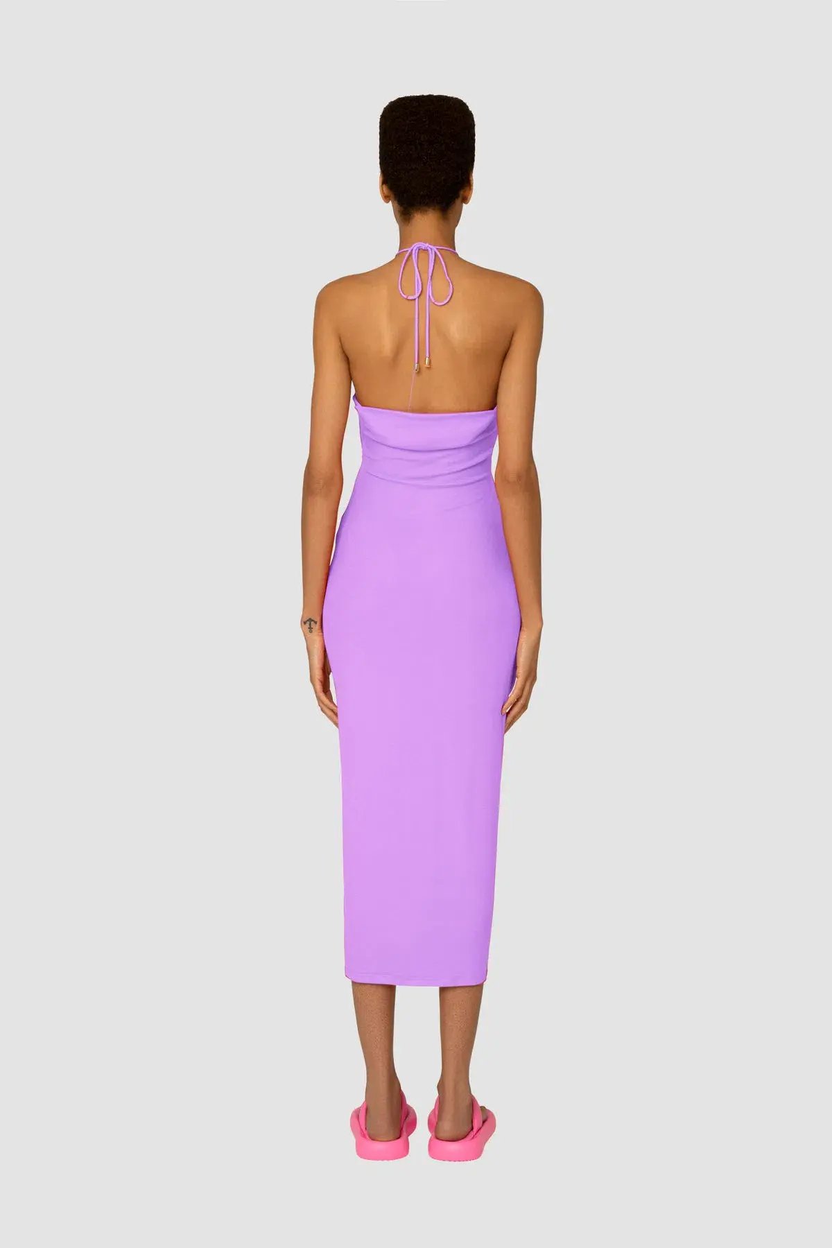 Amy Lynn Jersey Cut-out Dress Vega Lilac Size 8 photo 2