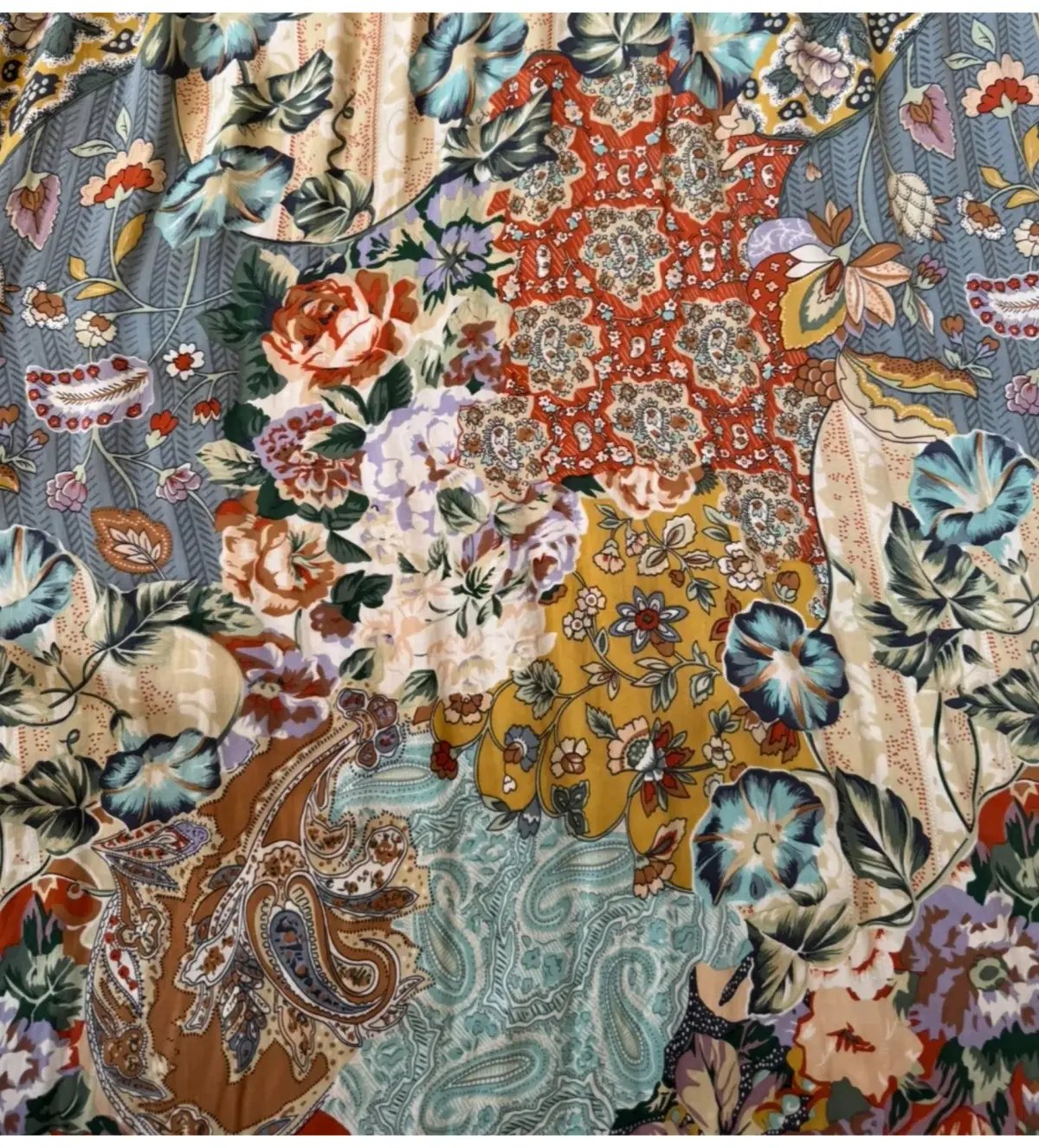 Marnie Skillings Bohemian Silk Maxi Dress Multi Floral Size S AU 8 photo 4