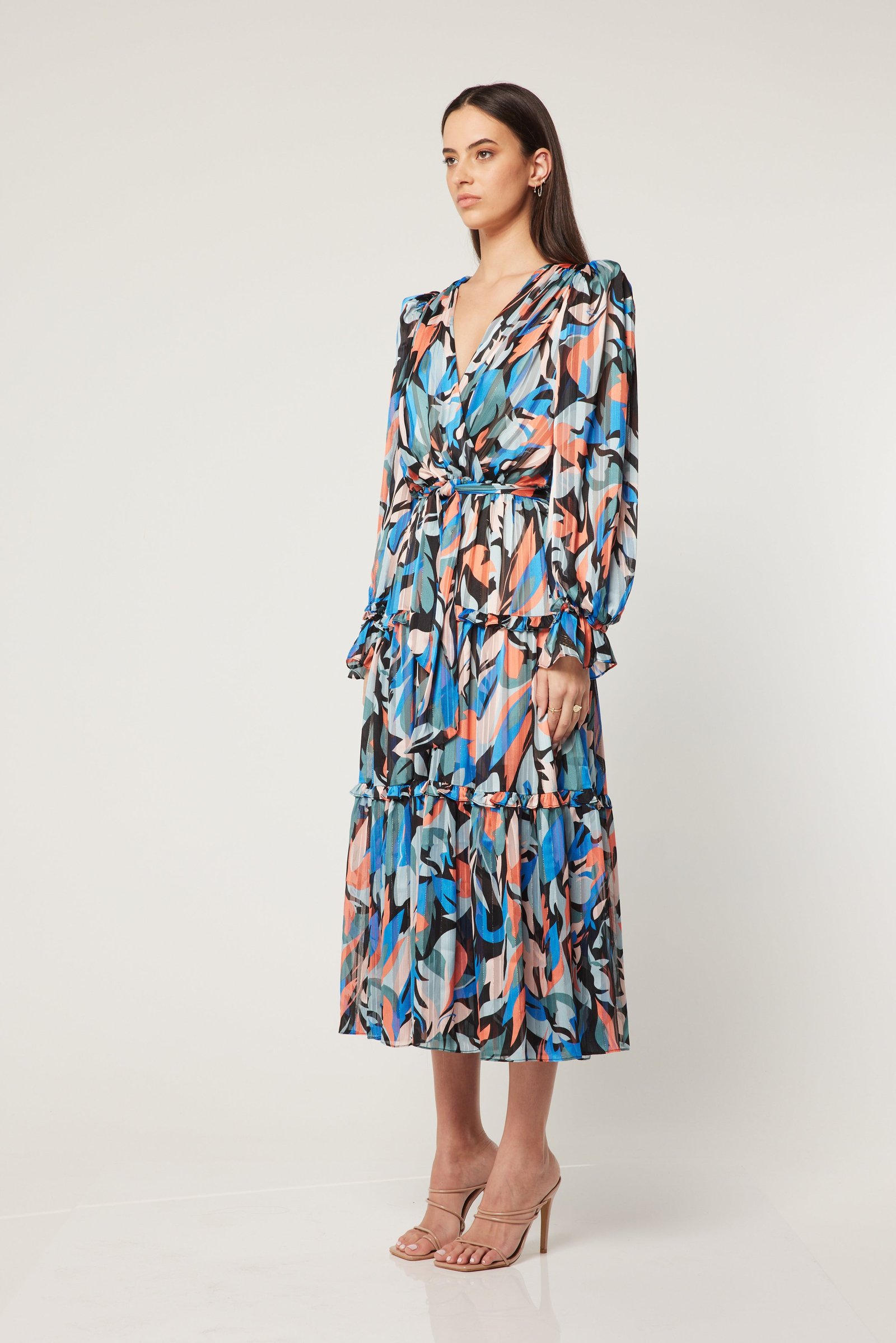 ELLIATT VISTA MAXI DRESS - DARK MULTI photo 5