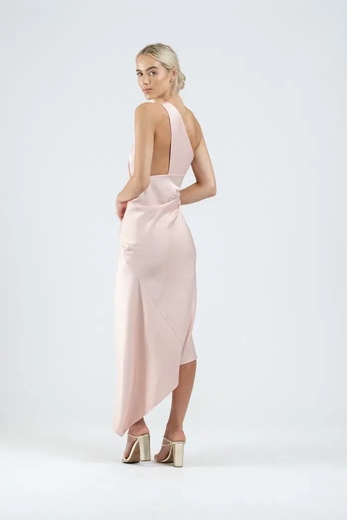 One Fell Swoop Temptation Midi Dress in Sleek Blush Size 10 photo 4