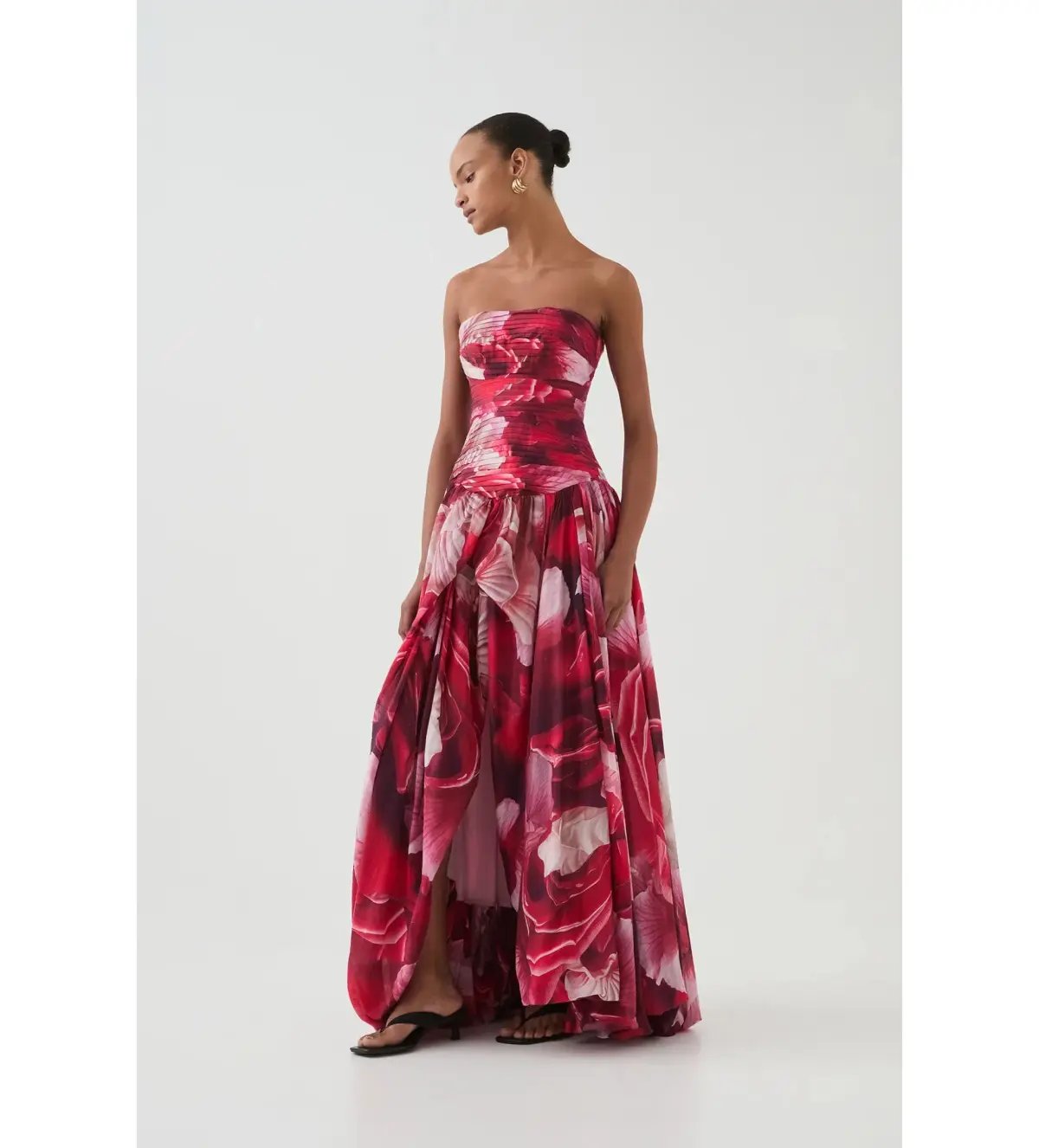Aje Flora Gown Prismatic Floral Red Size AU 6 photo 2