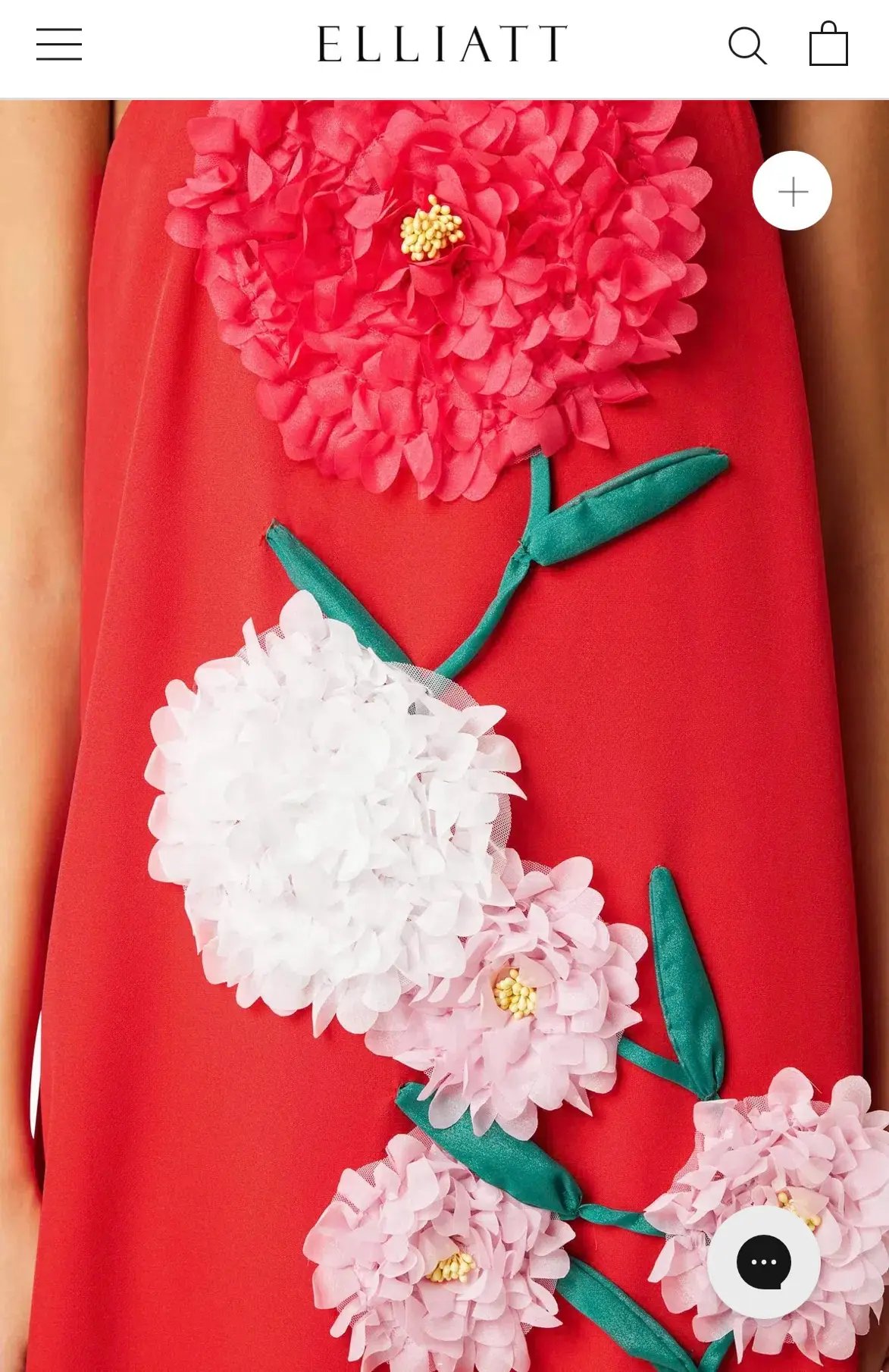 Elliatt Buttercup Embroidered Maxi Dress In Red photo 2