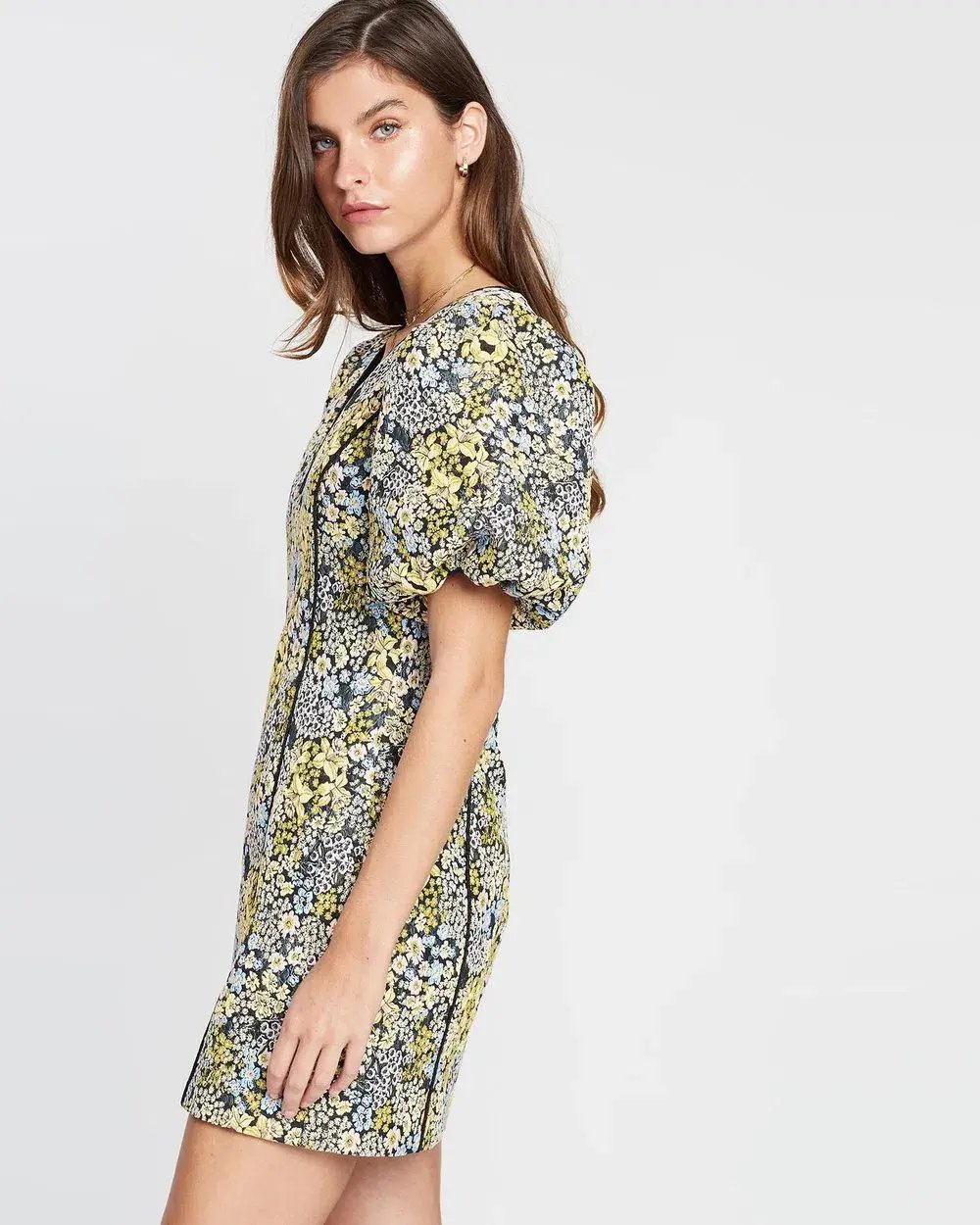 Elliatt Cuore Mini Dress Floral Size M photo 3