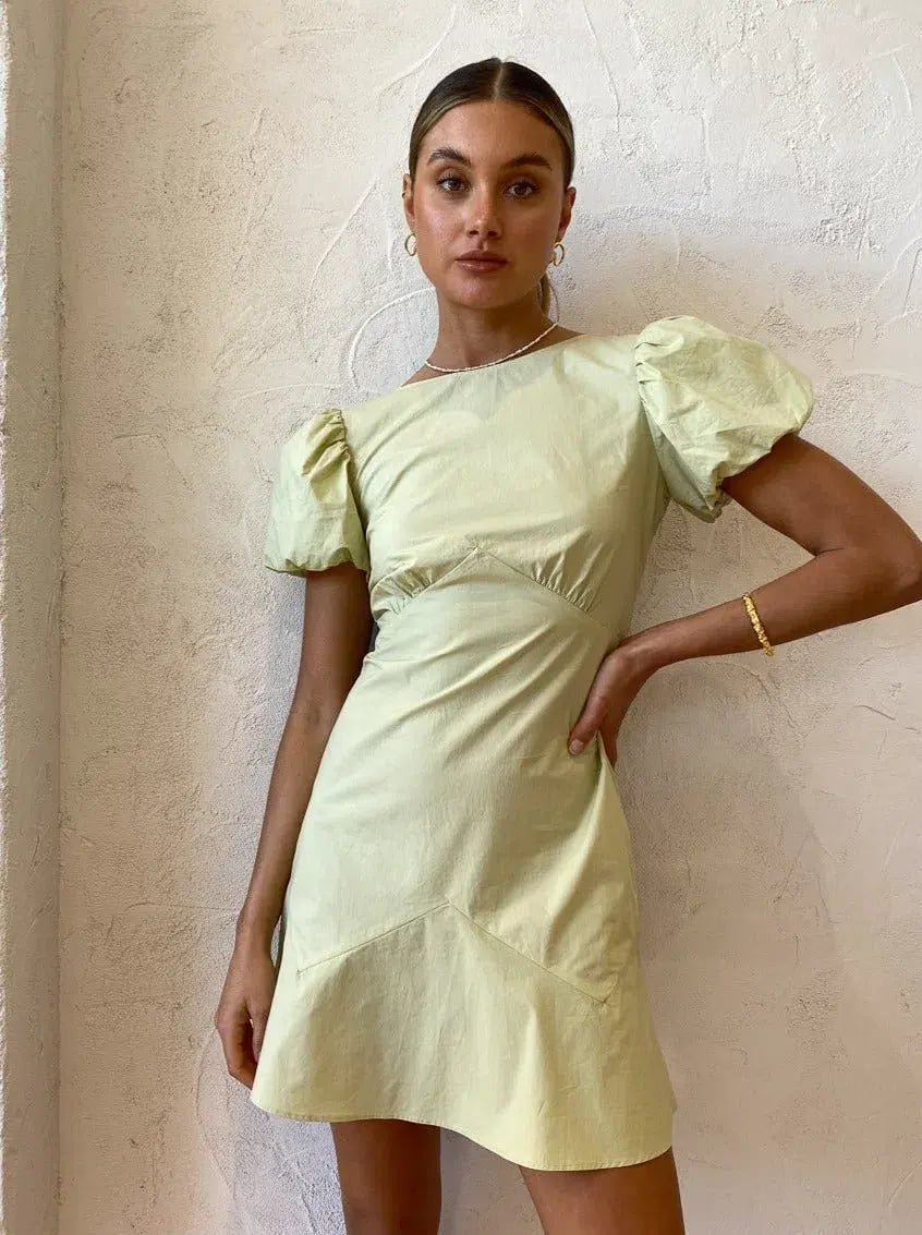 Sir The Label Panelled Mini Dress Pistachio Size 1 / AU 8 photo 2