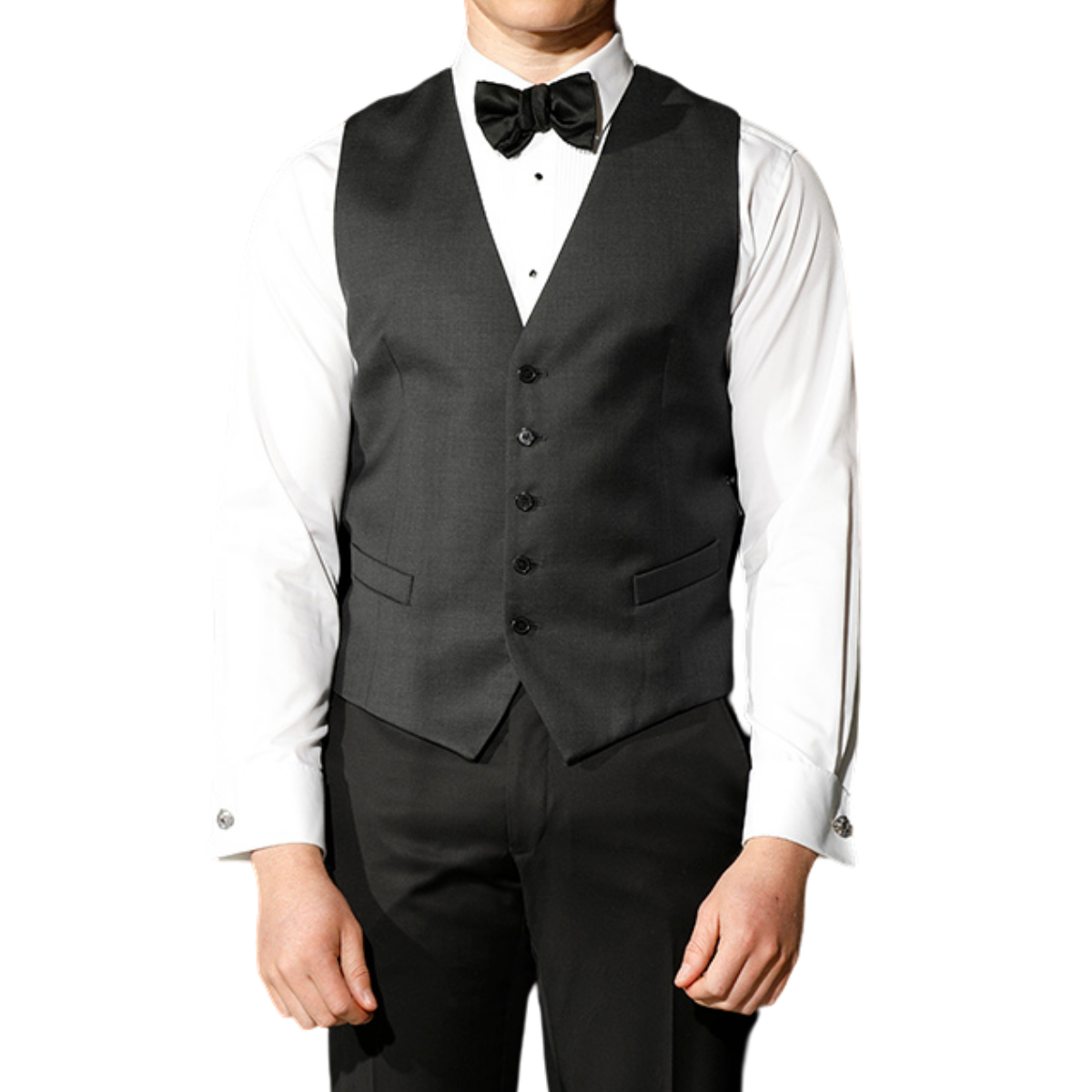 Joe Black Dark Charcoal Suit Waistcoat photo 2