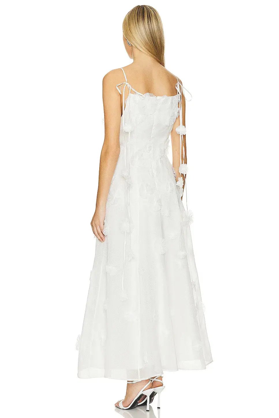 Rachel Gilbert Whitley Maxi Dress Ivory Size 8 photo 2