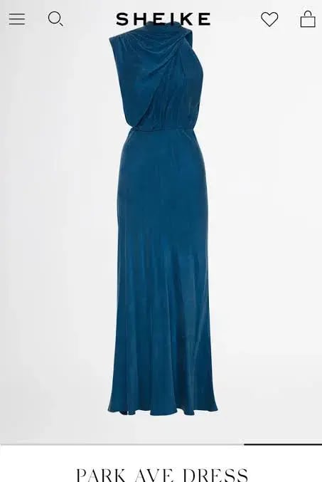 Sheike Park Ave Dress Blue Size 14 photo 4