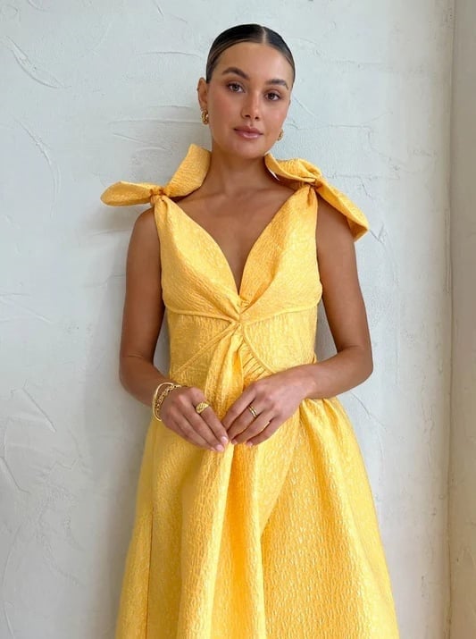 Rachel Gilbert Emiliano Gown in Lemondrop photo 4