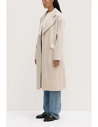 Assembly Label Sadie Single Breasted Wool Coat Oat Marle Size 10/M photo 3