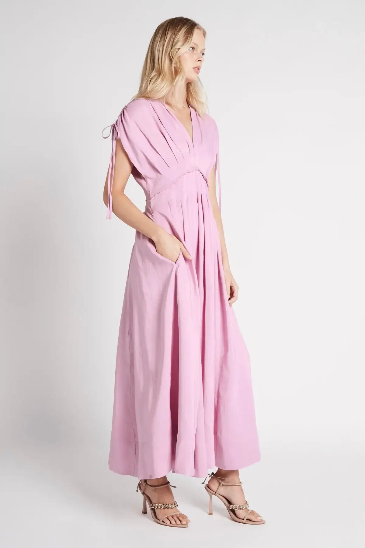 Aje Cosmos Midi Dress Lilac Size 10 / M photo 2