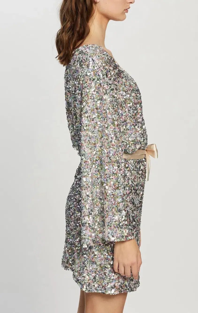 Winona Mingle Long Sleeve Mini Dress Sequin Size XS / Au 6 photo 4