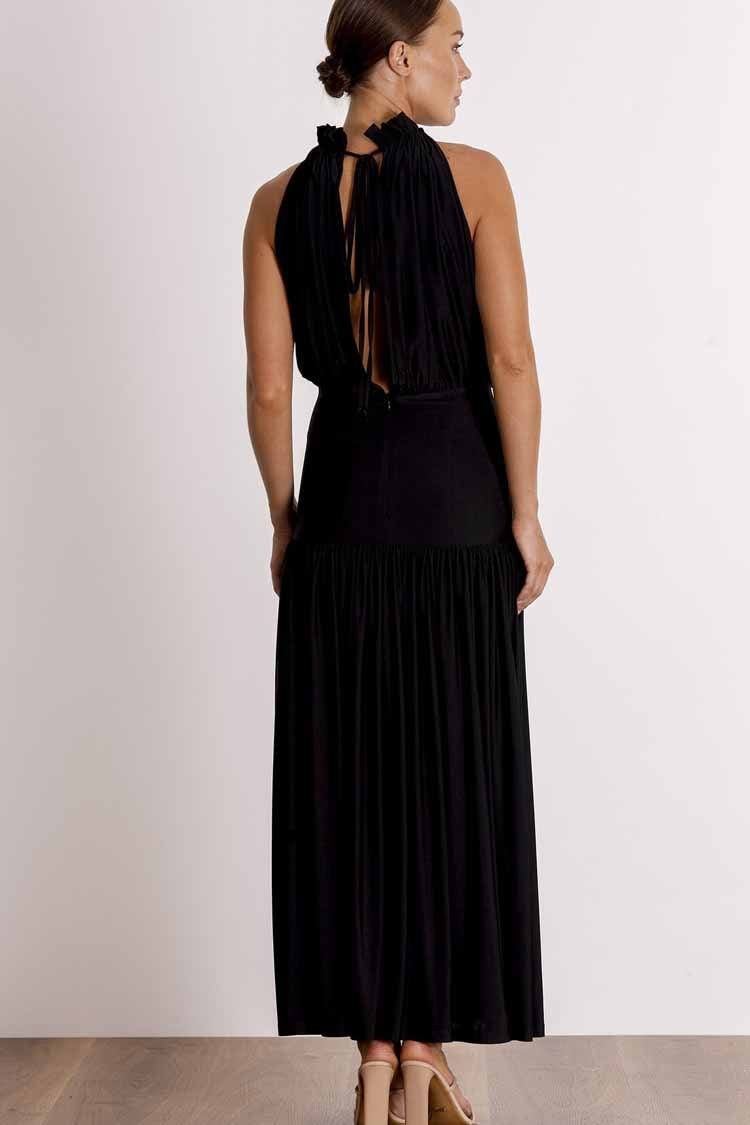 PASDUCHAS TWO'S COMPANY MIDI DRESS - BLACK photo 4