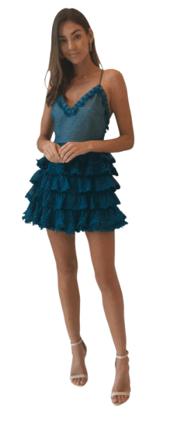 By Nicola Silver Linings Dress in Teal photo 3