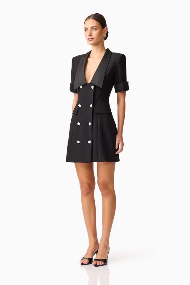 Elliatt Ruby Blazer Dress - Black photo 4
